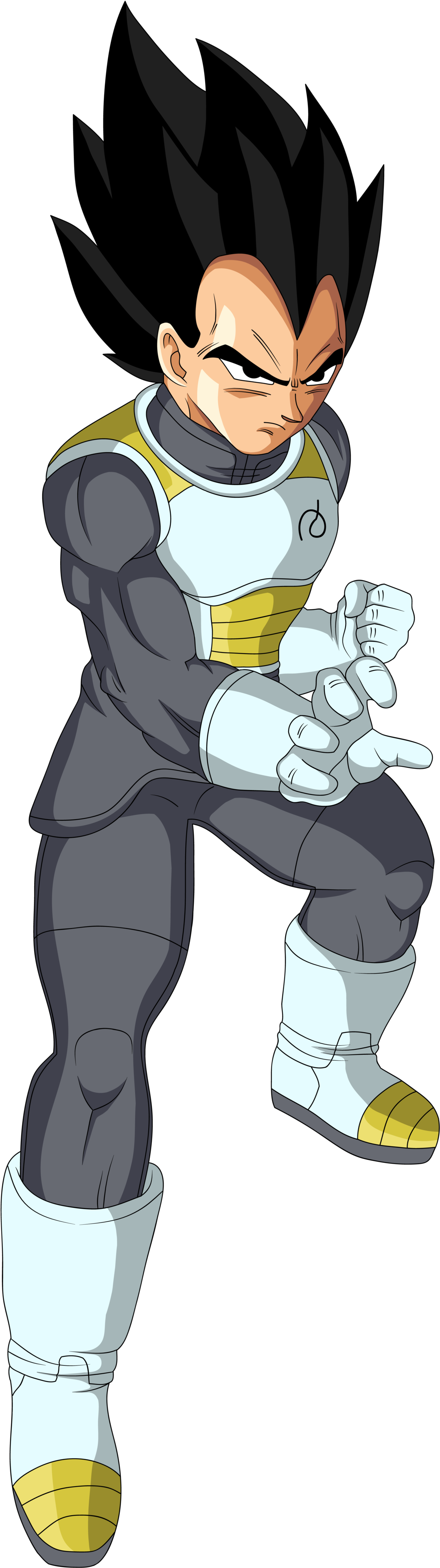 Dragonballaffinity 47 2 Fukkatsu No F Base Vegeta By - Super Saiyan (1280x4053)