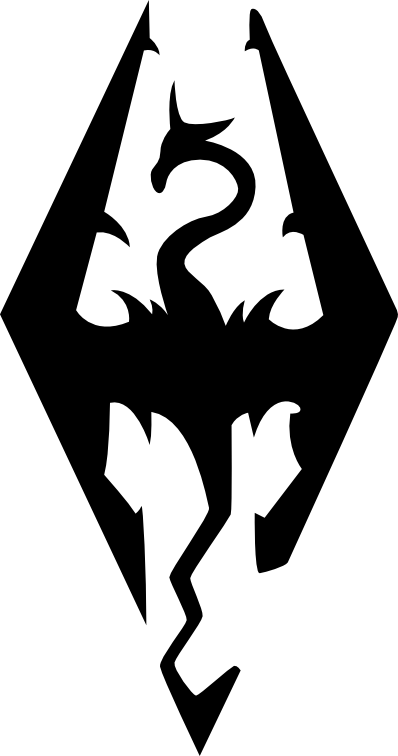Skyrim Logo - Vector - Imperial Logo Skyrim (398x756)