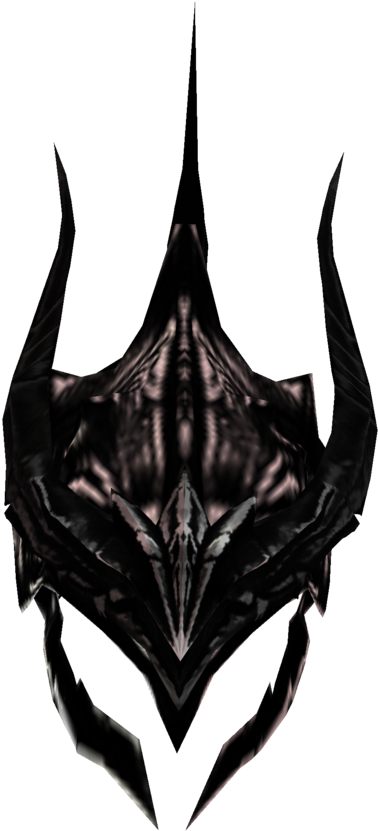 Black Goth Helmet - The Elder Scrolls V: Skyrim (894x894)