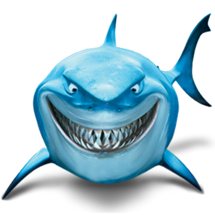 Shark Attack Finding Nemo Transparent - Fish Are Friends Not Food (420x420)