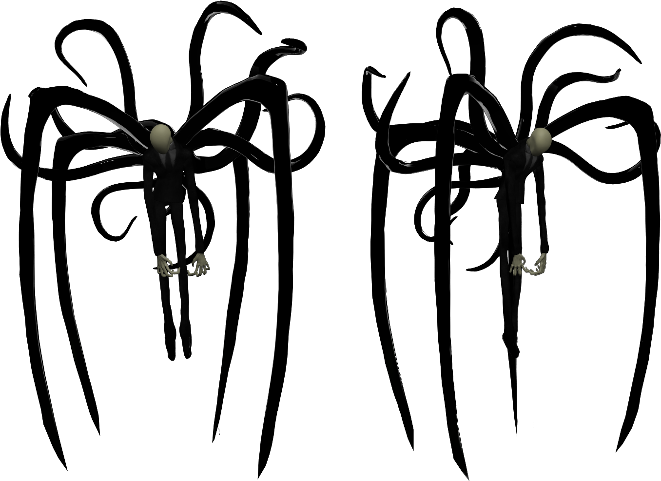 Slenderman Clipart Thr - Slender Man Spider (1417x988)