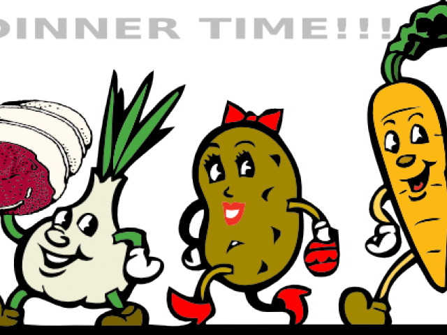 Dinner Time Cliparts - Onions And Carrots Clipart (640x480)