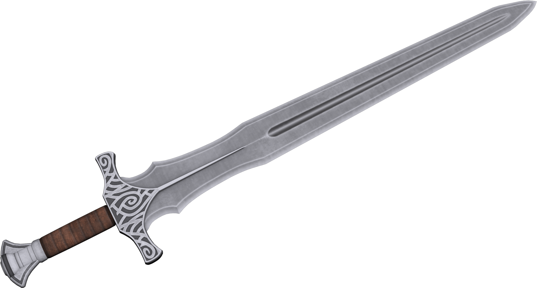 Elven Sword Skyrim Download - Sword Transparent (1804x976)