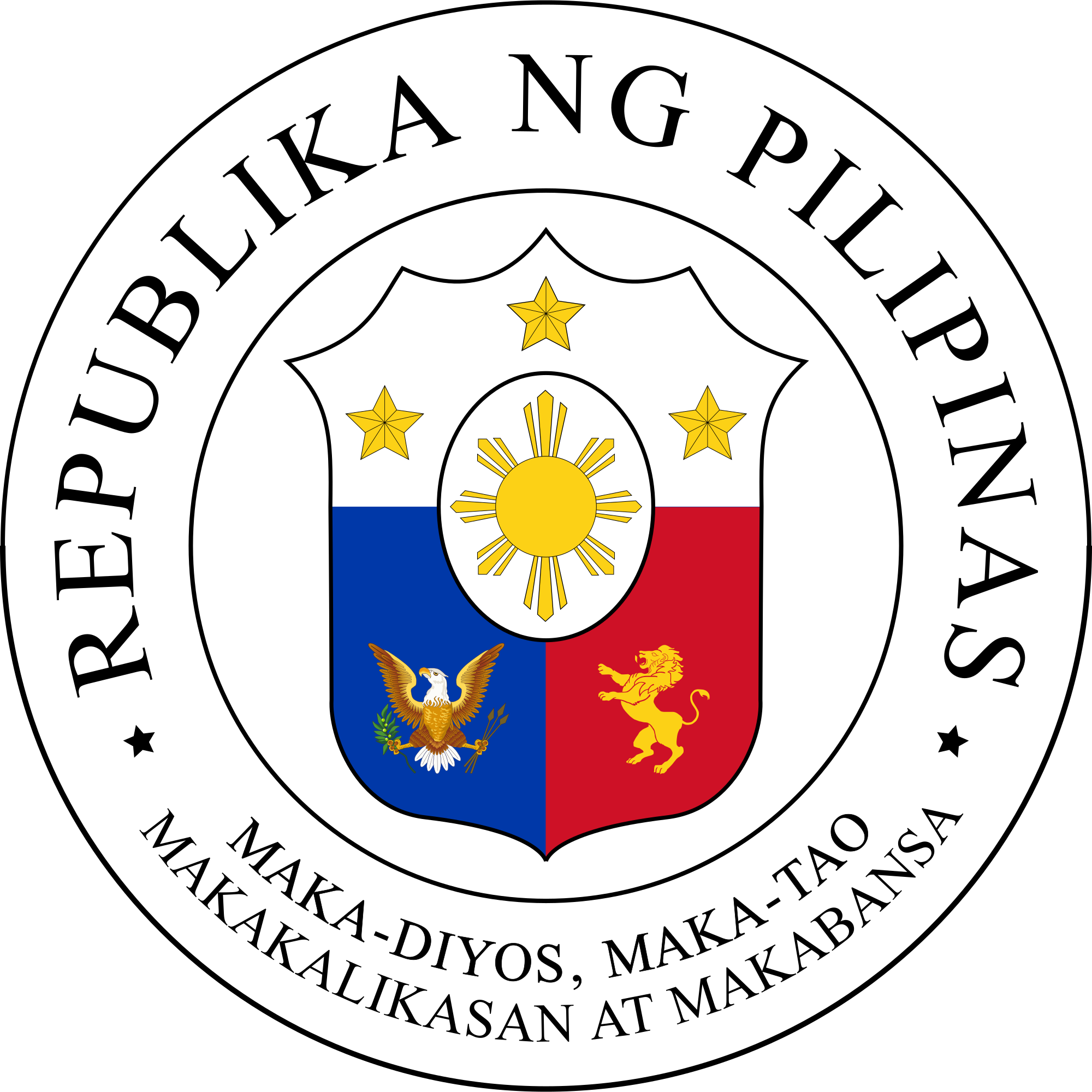 Executive Branch Clipart Download - Great Seal Of The Philippines (2000x2000)