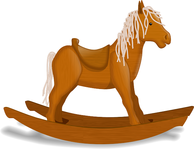 Are You Looking For A Rocking Horse Clip Art For Use - Reiterweihnachten Silbernes Ornament (640x492)