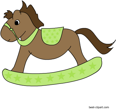Rocking Horse, Free Clip Art - Clip Art (450x450)