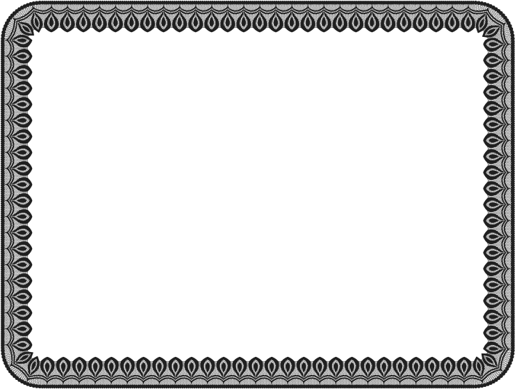 Black Lace Full Sheet Border - Raven Award (792x612)