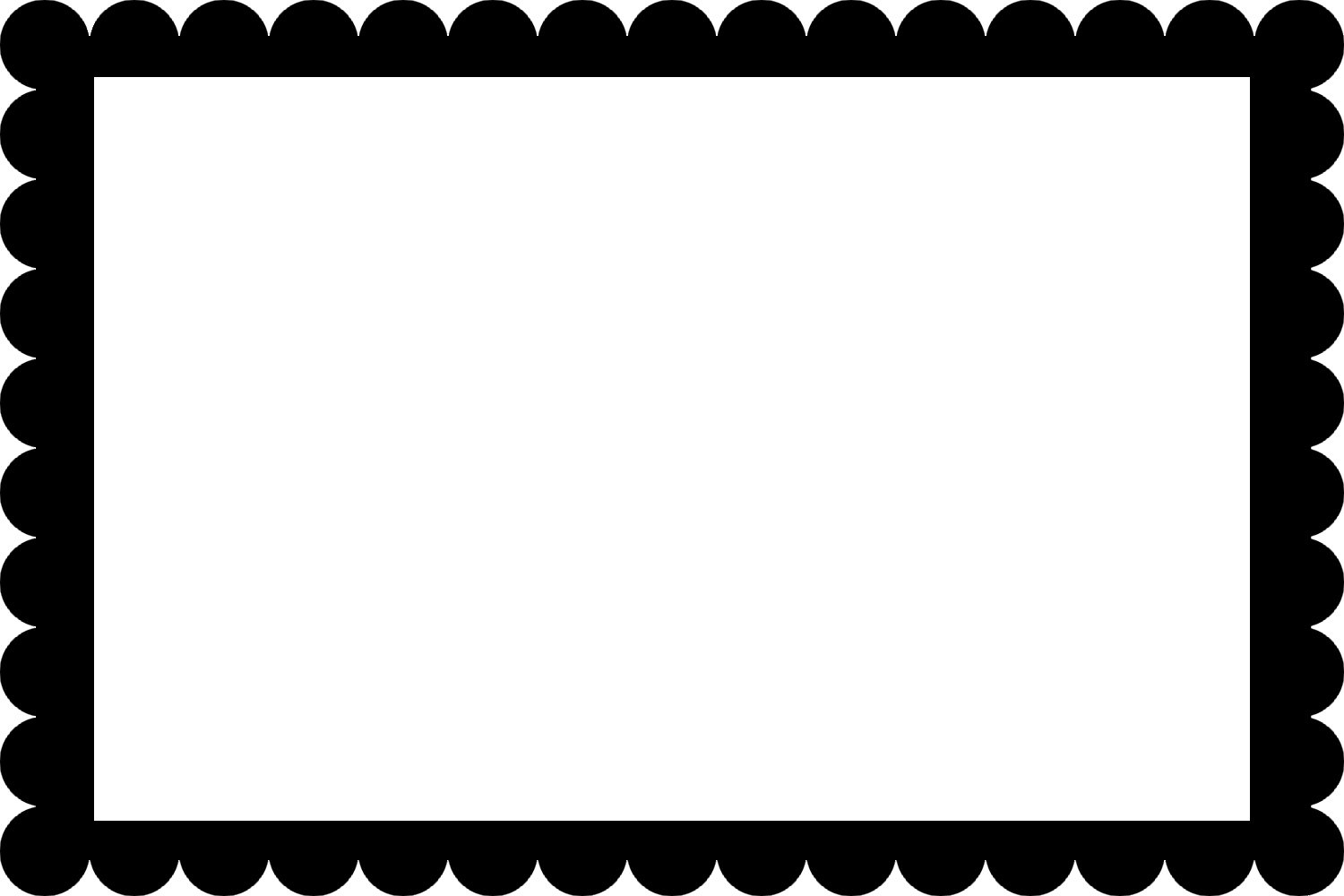 Scalloped Frame Clipart - Art And Science Tattoo (1500x1000)