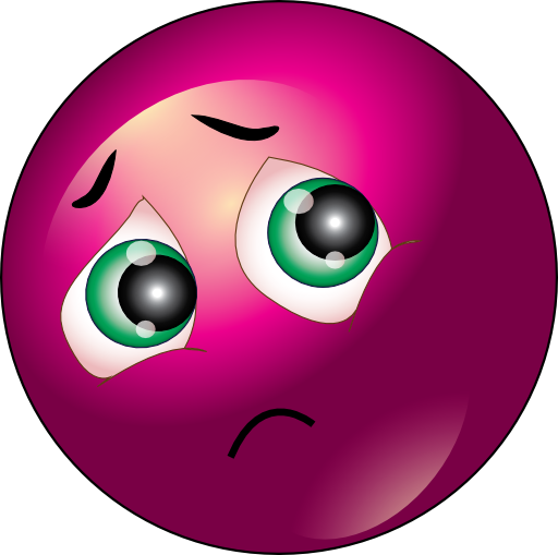 Sad Smiley Emoticon Clipart - Sad Smiley 3d Png (512x509)