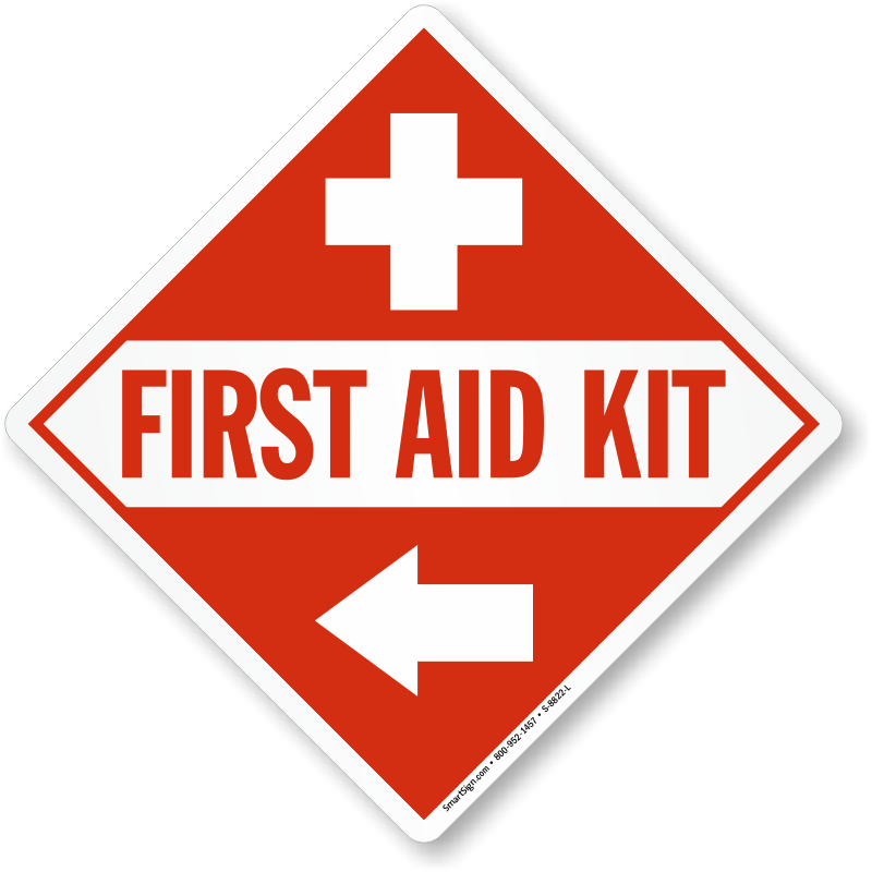 First Aid Kit Sign Printable For Kids - First Aid Kit (800x800)