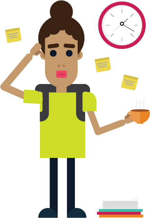 Manage Your Stress - Student Stress Logo Png (501x728)