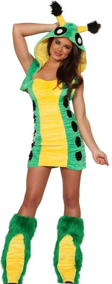 Cute Caterpillar Costume - Sexy Caterpillar Costume Alice In Wonderland (395x998)
