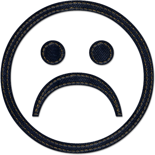 Sad Face Black And White - Sad Face On White Background (600x600)