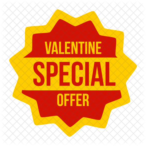 Valentine, Valentines, Day, Special, Offer, Discount, - Reserved Parking Security Print Blue, White And Black (512x512)