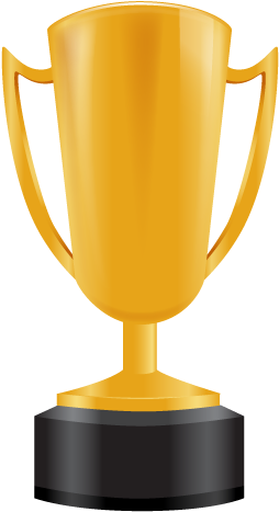 Golden Trophy Icon - Cup Icon 3d Png (512x512)
