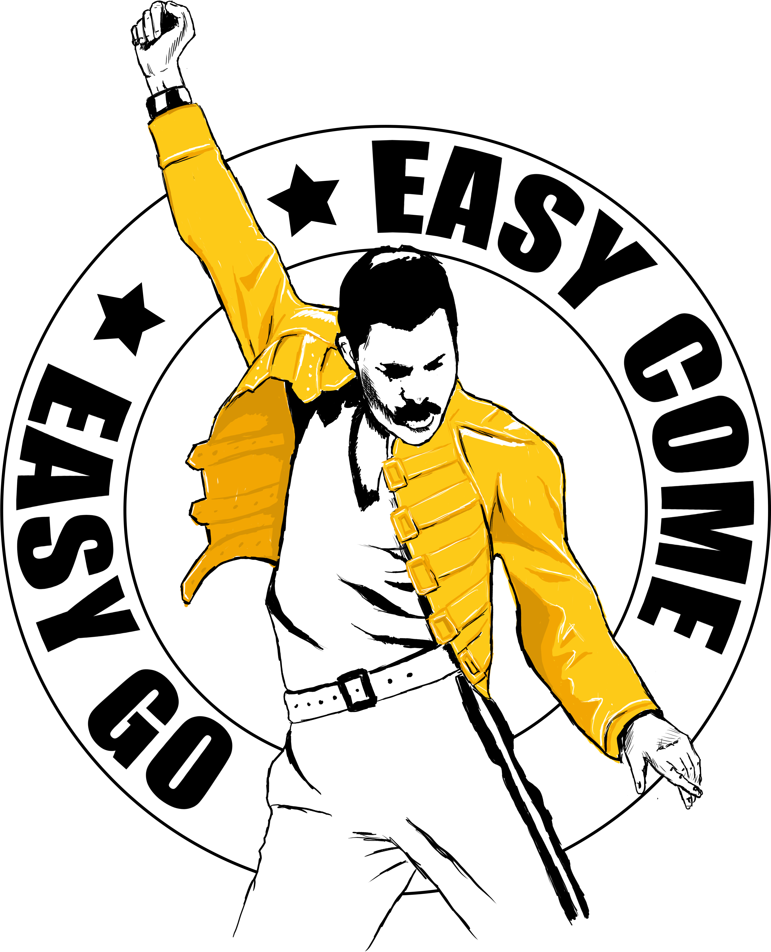 T Shirt Queen Band (3573x4276)