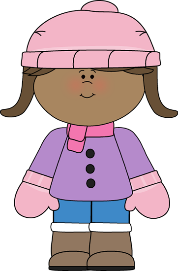 Girl Winter Clipart (362x550)