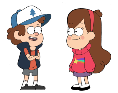 Dipper And Mabel Vs Phineas And Ferb Prelude By Forceofnatureandcorn - Dipper And Mabel Png (400x315)