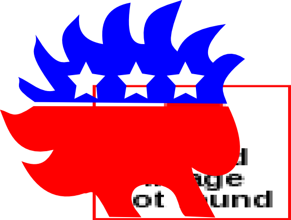 Libertarian Porcupine Clip Art At Clker - Libertarian Don T Tread On Anyone (600x454)