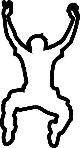 Outline Of A Person Jumping (324x598)
