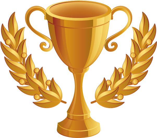 Trophy Euclidean Vector Shutterstock - Gold Trophy Icon Png (613x792)