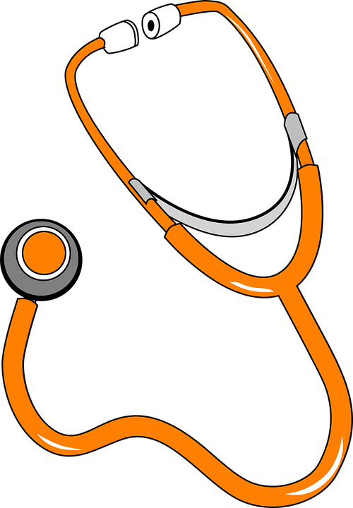 Medical Supplies Cliparts - Stethoscope Clip Art (500x720)