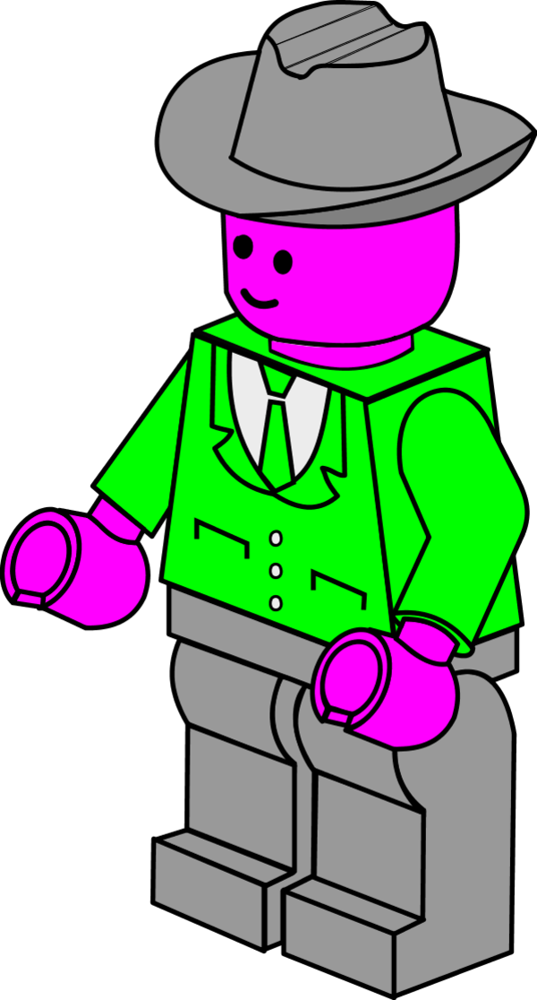 Business Man Lego Vector Clip Art Xsc9fu Clipart - Lego Clipart (600x1116)