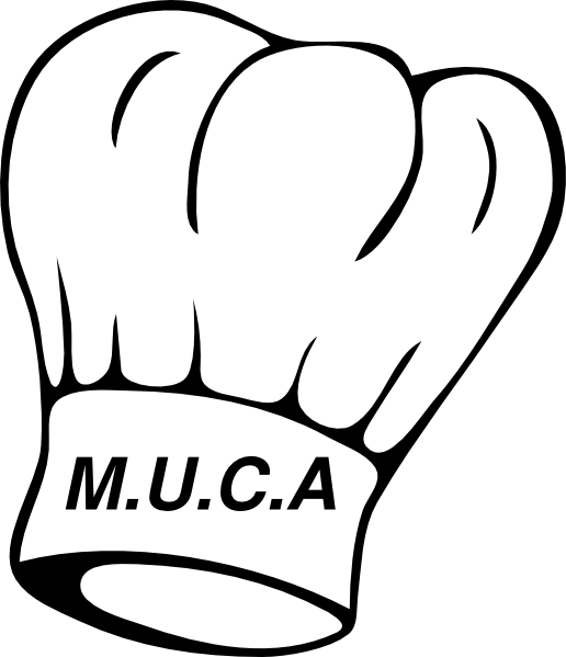 M - U - C - A - Mumbai University Culinary Associates - Chef Hat Black And White (516x599)