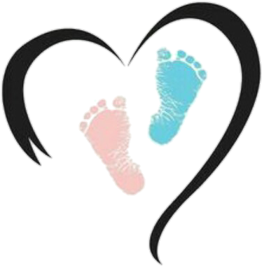 Pregnancy And Infant Loss Awareness Month Is October - Blue And Pink Baby Footprints (400x400)