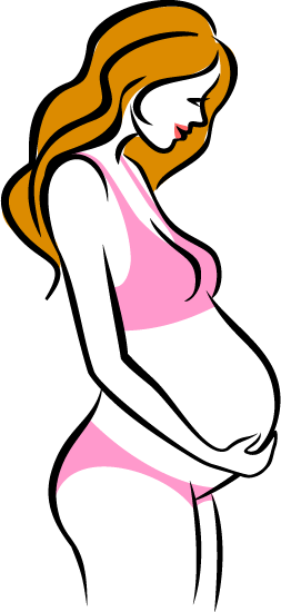 Pregnancy Woman Childbirth U5b55u5987 - Pregnant Woman Cartoon (253x550)