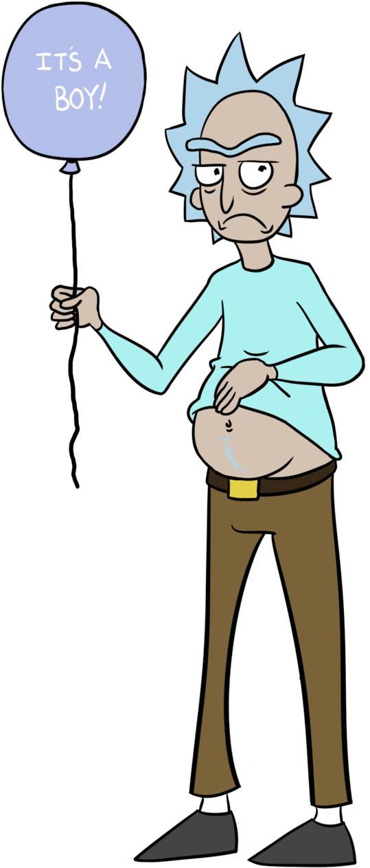 Alien Pregnant By Flammingcorn - Morty Smith (608x1315)