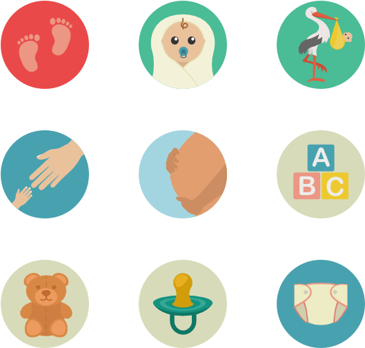 Babycare & Pregnancy - Pregnancy Icon Pack (600x564)