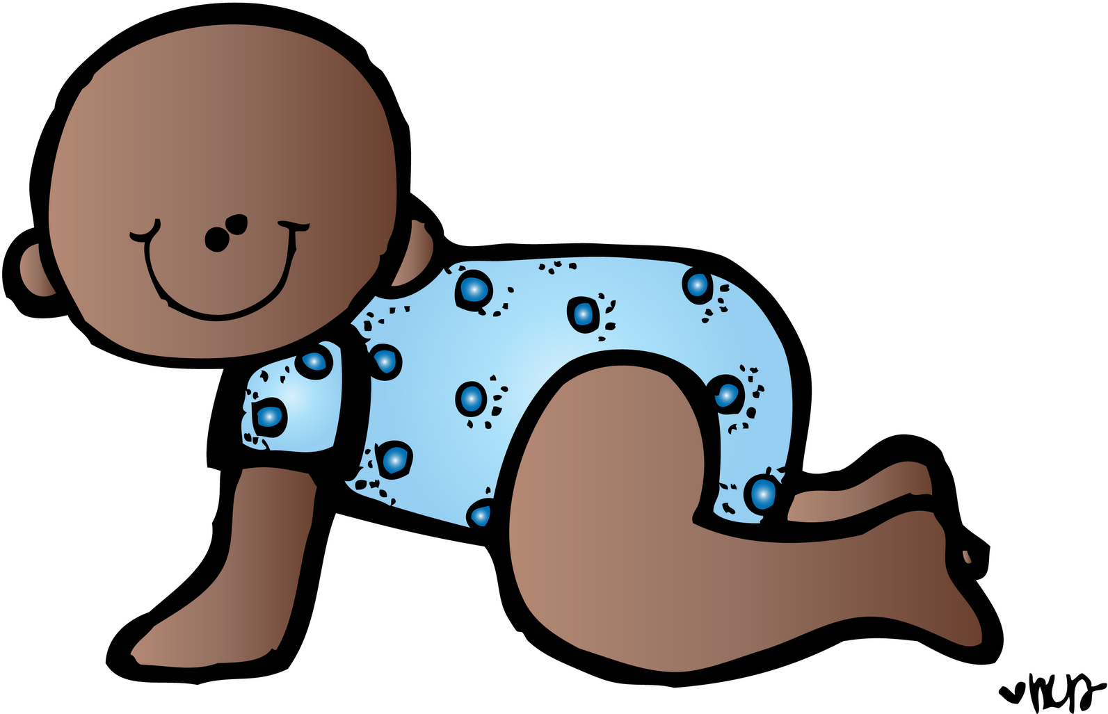 Baby Boy Shower Clip Art Black And White Download - Melonheadz Clipart Baby (1600x1027)