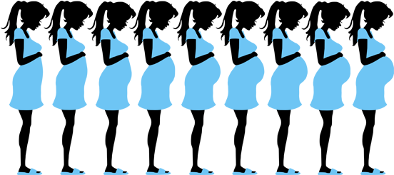 Body Of An Expectant Mother Remains Ignorant Of The - Pregnant Woman Silhouette Clip Art (600x250)