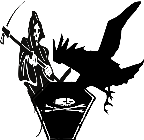 Raven Clip Art - Raven Silhouette (600x583)