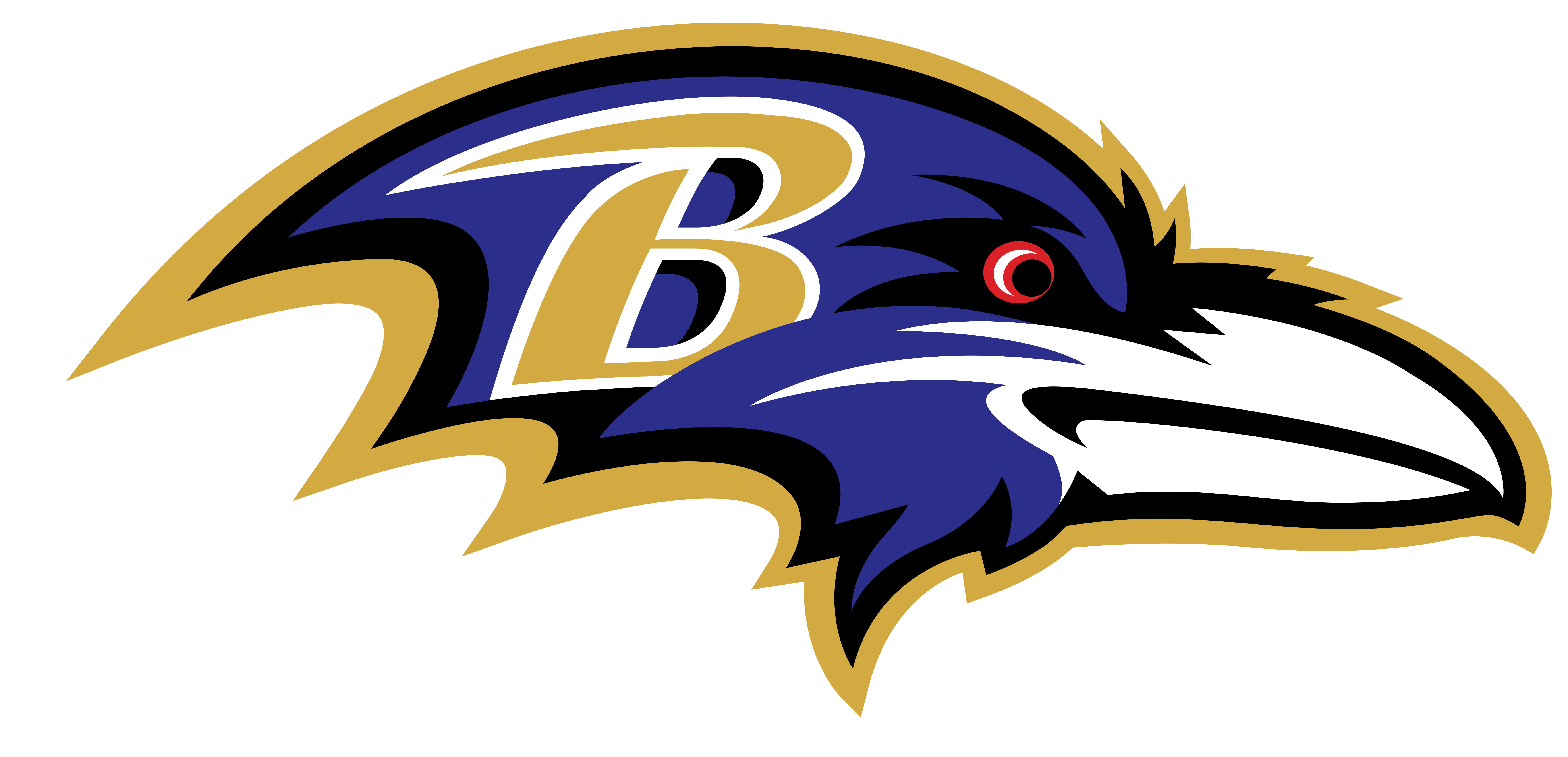 Baltimore Ravens Logo Png (7084x3420)