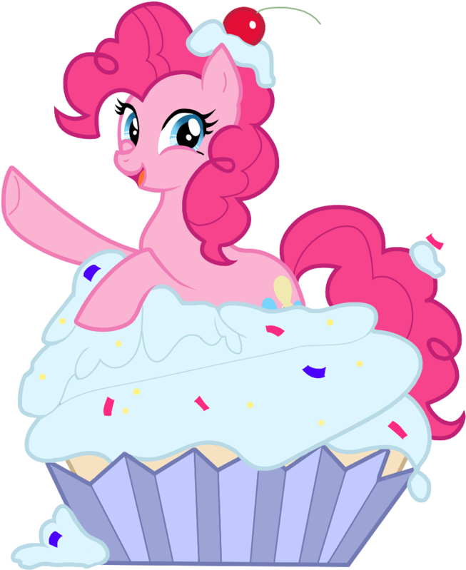 Pinkie Pie With Cupcakes (900x886)