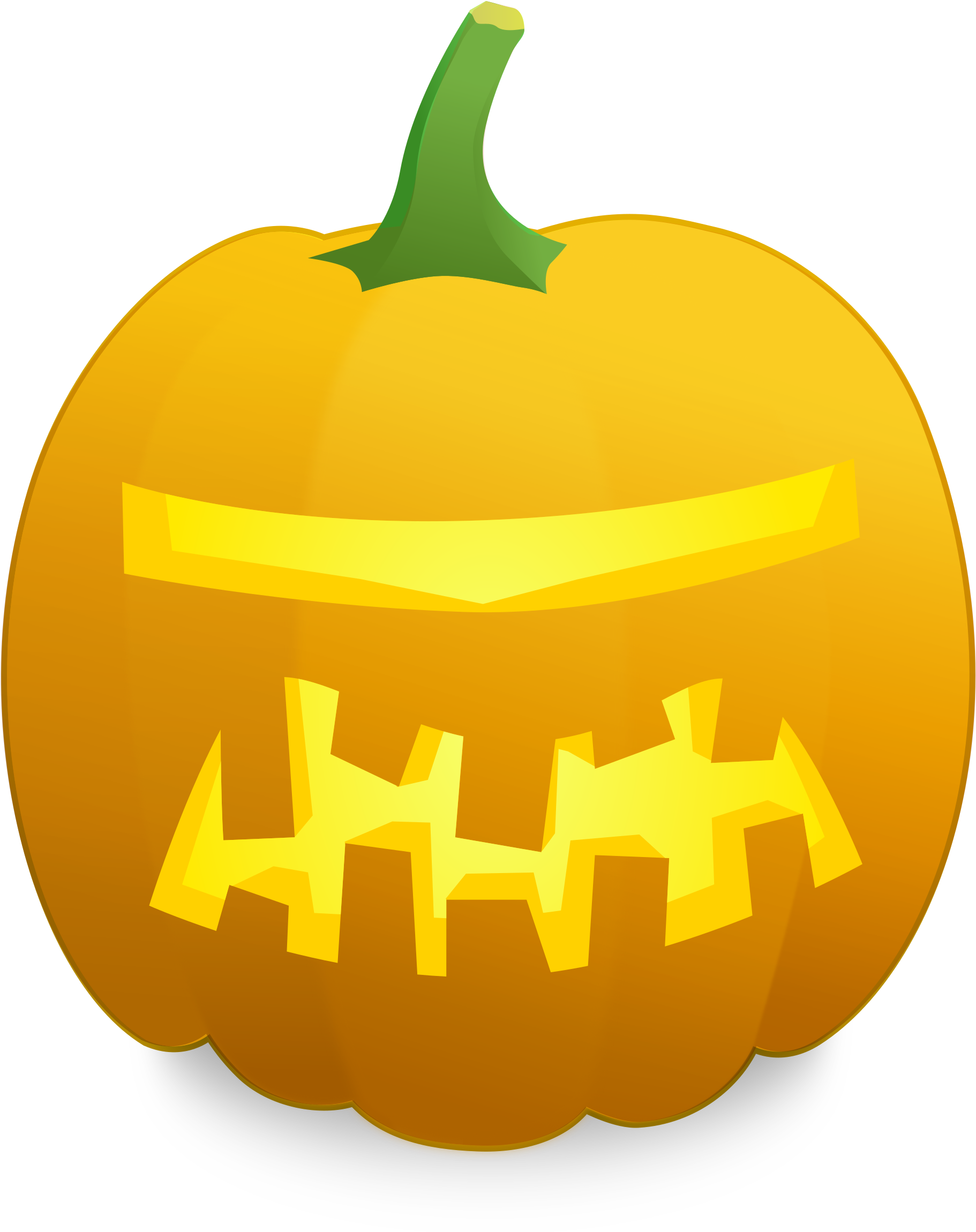 Clipart - - Happy Jack O Lantern (2400x2400)