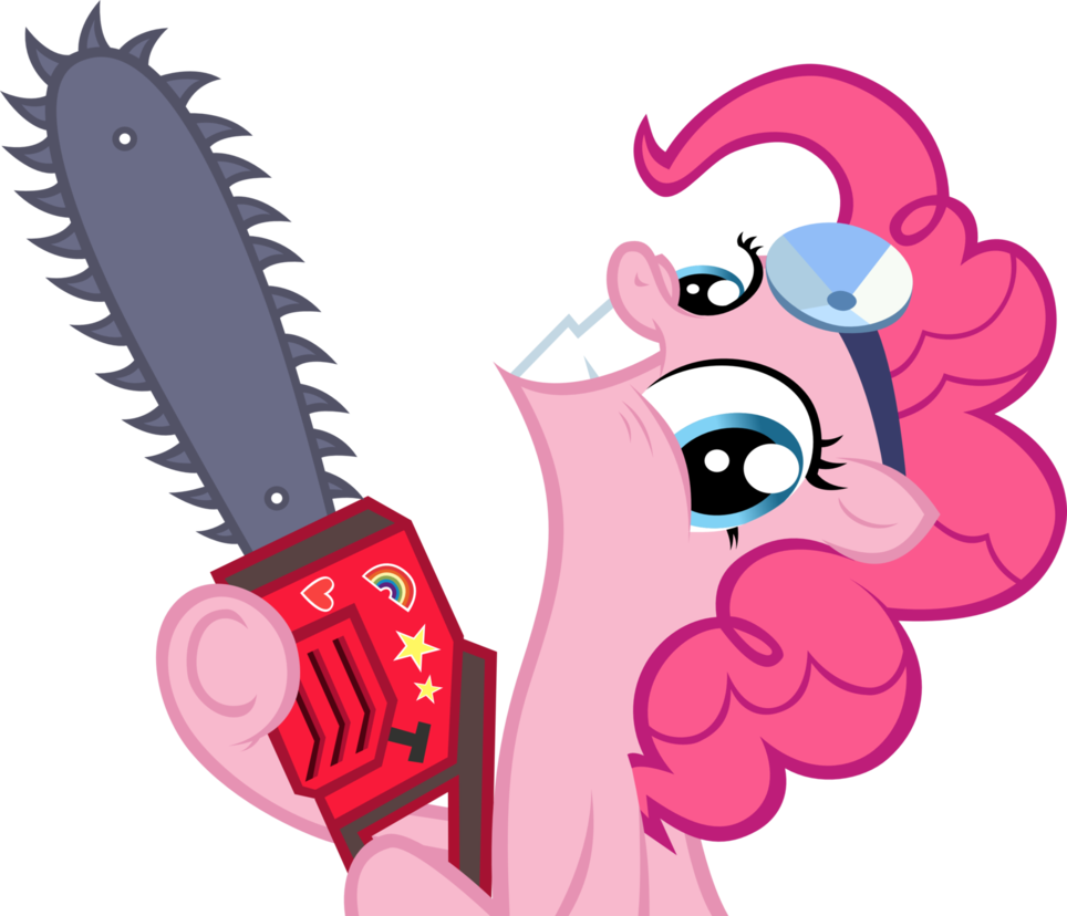 Pinkie Pie S Chainsaw By Sasukex125-d5qpx3q - Pinkie Pie Cupcakes Hd (964x828)