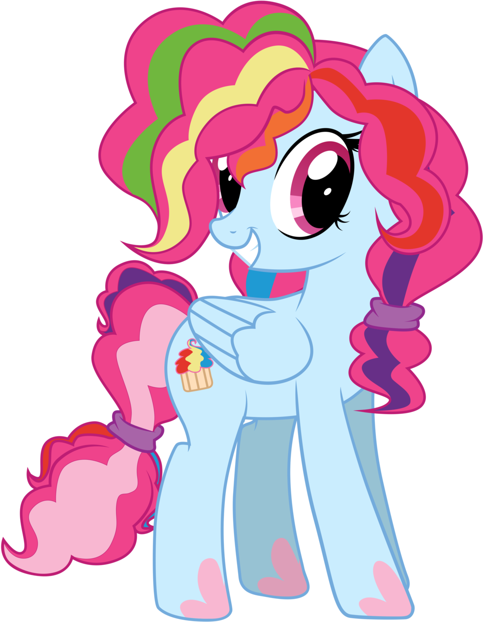 [mlp Request] Rainbow Cupcake Vecto By Light262 - Art (1280x1280)