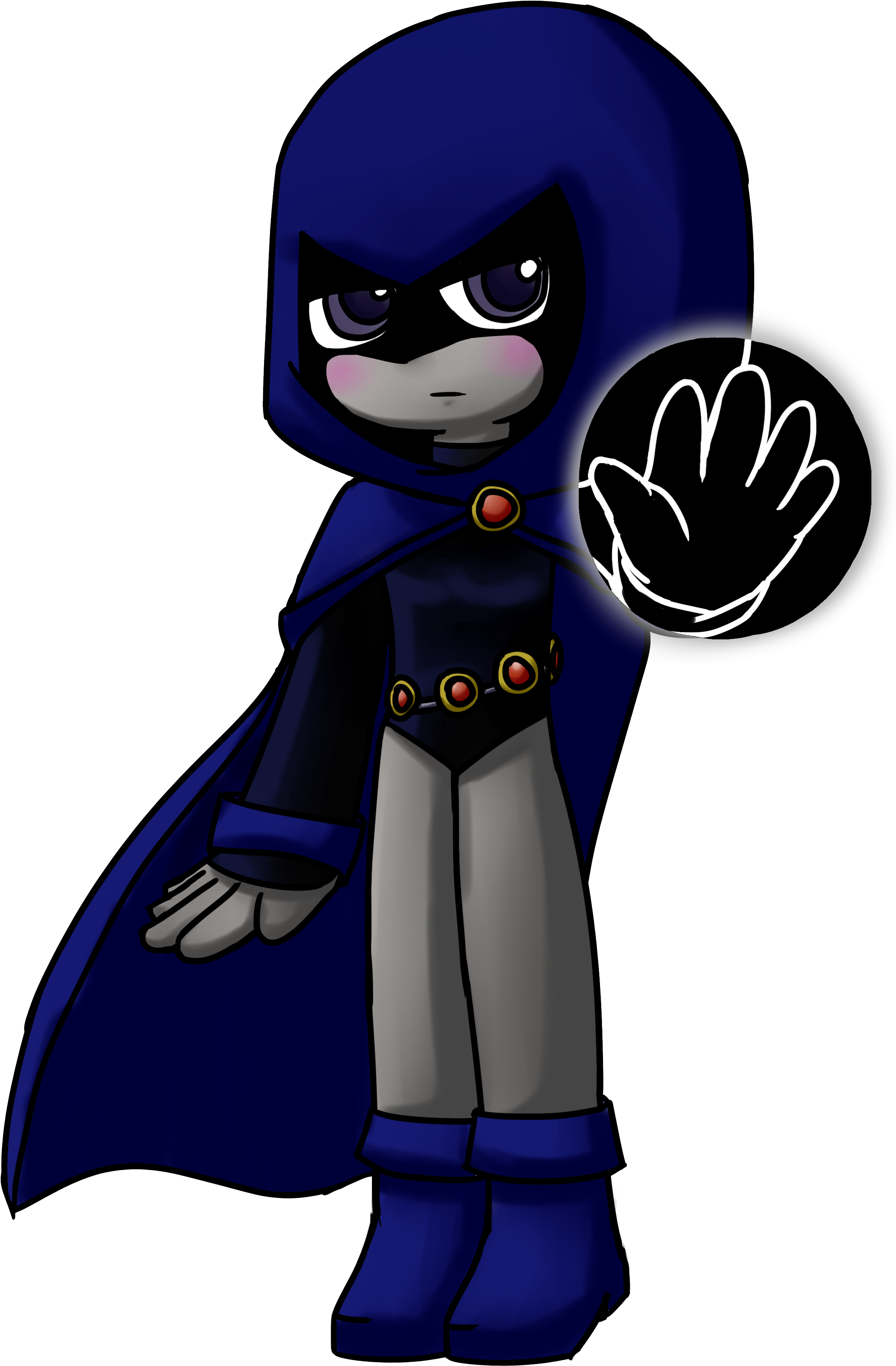 Raven B By Tmg-manychan - Teen Titans (3000x4125)