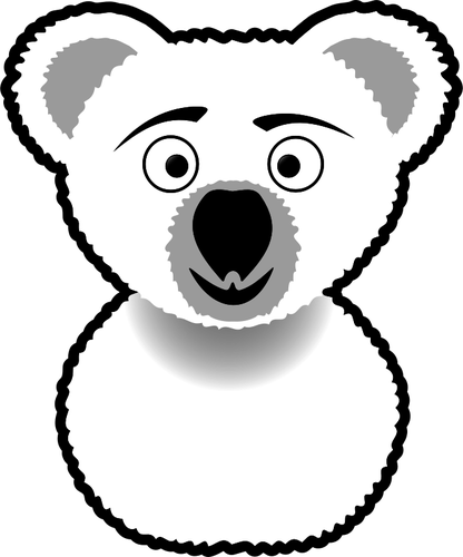 Koala Bear Line Art - Cartoon Koala Bear Mug (416x500)