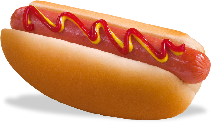 Hot Dog Png Clipart - Hot Dog Ketchup Mustard (940x520)