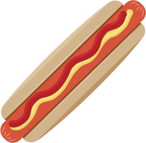 Hot Dog Clipart Waffle - Hot Dog (520x512)