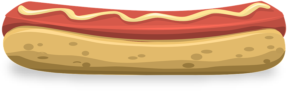 Hot Dog Free To Use Clipart - Hot Dog (1090x388)