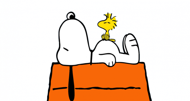 Snoopy 2017 11 03 - Snoopy And Woodstock On Doghouse (620x329)