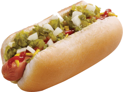 Hot Dog Png Clipart - All American Dog Sonic (400x450)