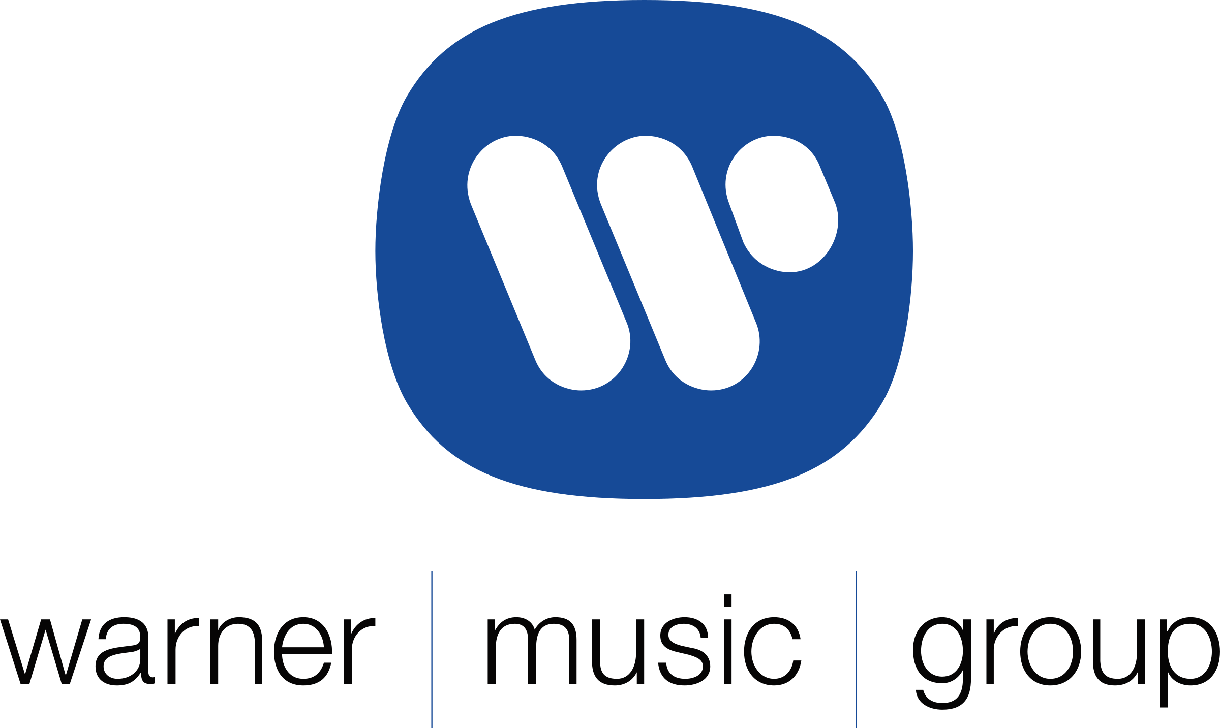 Warner Music Group Logo Black And White - Warner Brothers Music Group (2400x1433)