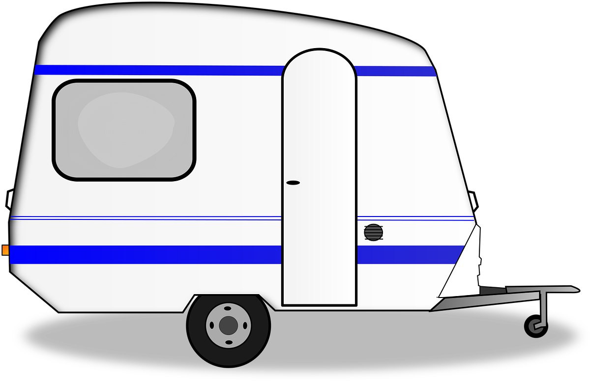 Vacation, Caravan Vacations Car Trailer Vehicle Trav - Trailer Clipart (1280x835)