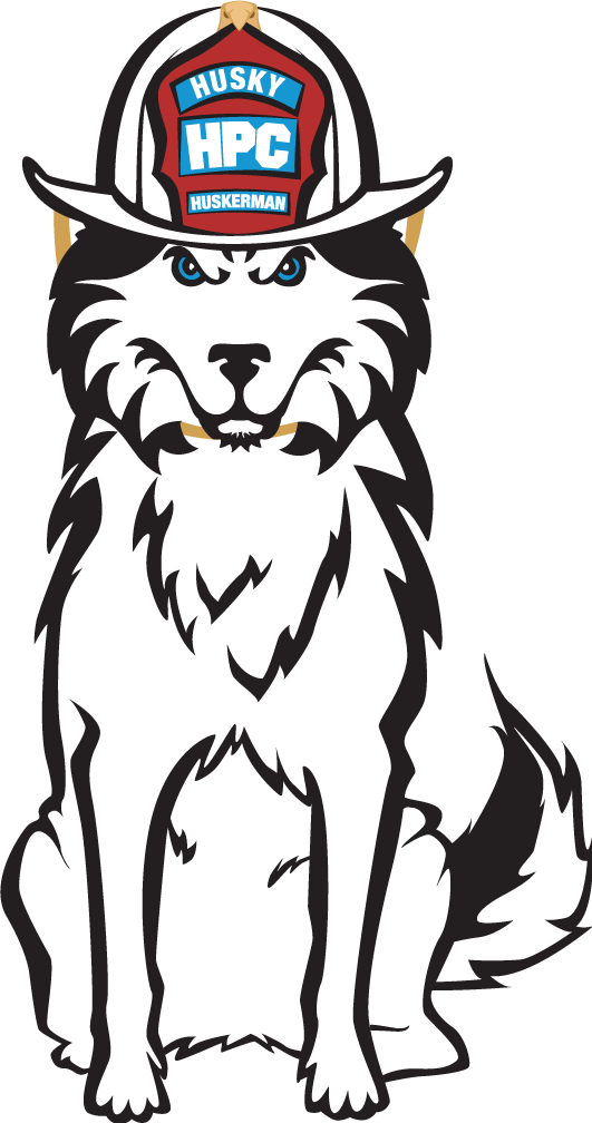 Husky Huskerman - Houston Baptist Small Magnet 'husky Head W/ Huskies' (531x1008)